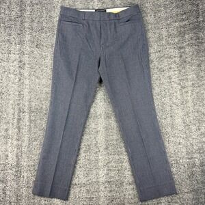 Banana Republic Jackson Fit Dress Pants Women Size 10 Bold Blue Stripe Tailored